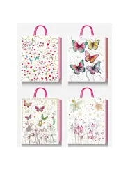 Пакет подарочный "Бабочки" 18*23*8 см
