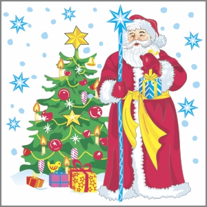 ДД Дед мороз и ель