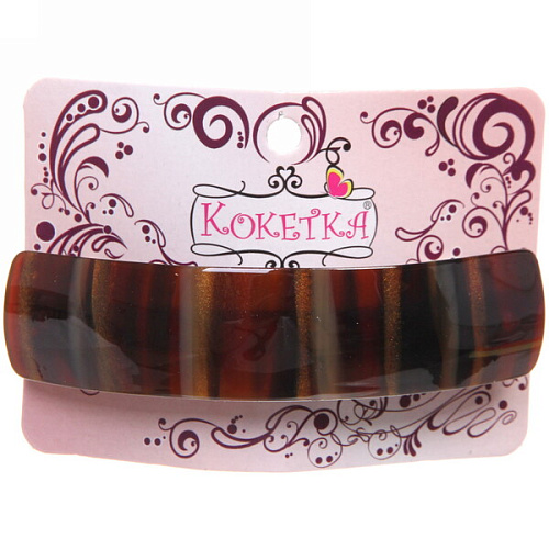 Заколка автомат Calista - Mina, овал, 6 цветов, 92,5см (Кокетка)_9