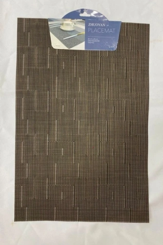 Салфетка на стол 30*45см "Строчка" плетеная, коричневая