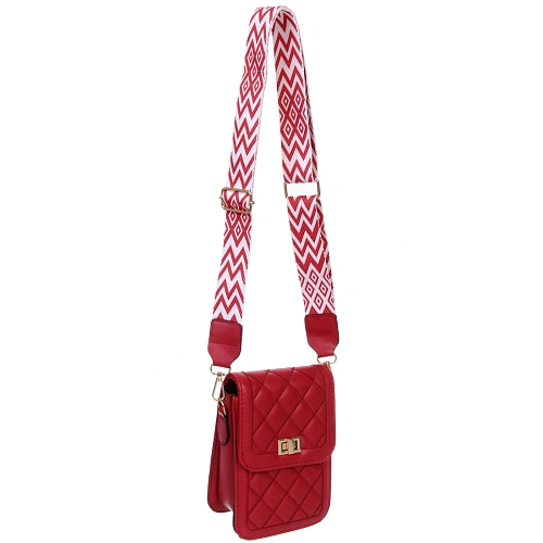 Сумка женская через плечо Шанти, цвет бордовый, 196,5133,5см (лейбл Ultramarine)_4