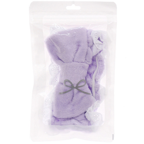 Повязка на голову МАРМЕЛАД, цвет сиреневый, 2085см (ZIP пакет)_8