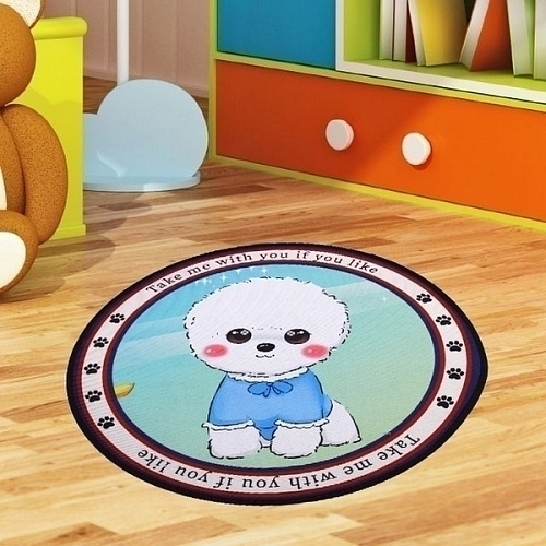 Коврик - лежанка для животных ЛАПУСИКИ, мистер Айки, цвет как на фото d-60см (лейбл)_4