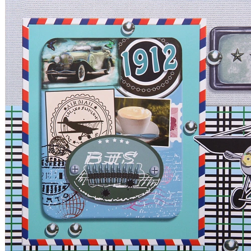 Пакет подарочный Винтаж 314212 см, микс_13