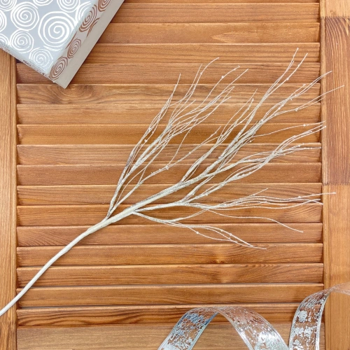 Ветка декоративная "Нежность" 77 см, Белый