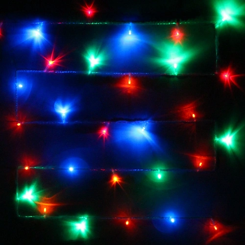 Гирлянда для дома  9,5м 100 ламп LED прозрачпров Мультицвет (можно соединять)_17