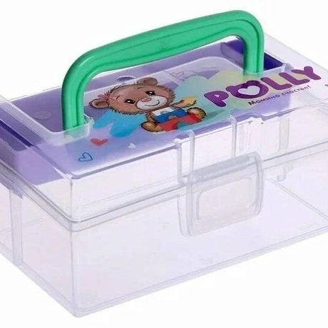 Аптечка детская "POLLY", прозрачная, 17*15*8см / 0.8л