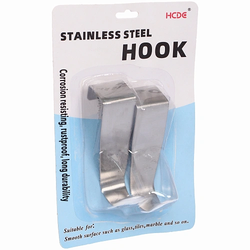 Крючки металлические надверные в наборе 2шт ИДЕЯДОМА, нагрузка 25кг_3