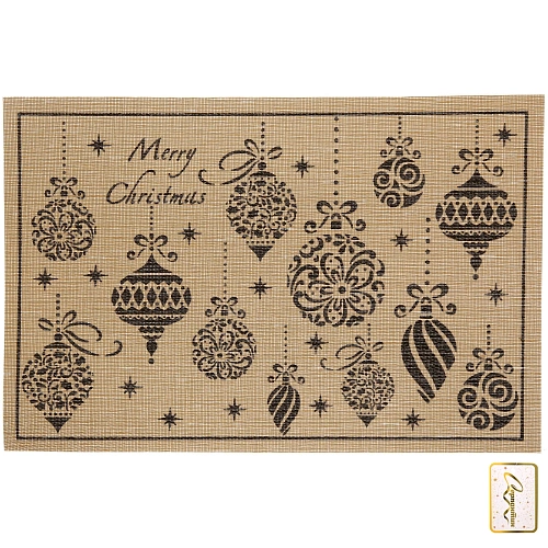Салфетка на стол 45*30см "Новогодние игрушки"