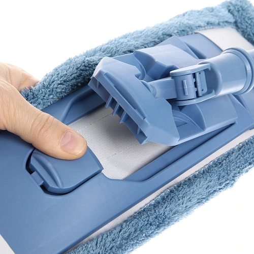 Швабра Селфи с насадкой из микрофибры синяя насадка 65гр_8