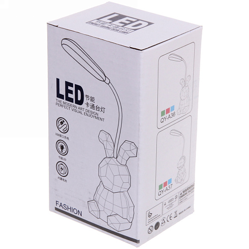 Светильник настольный Prizma-Зайчик LED цвет зеленый USB_9