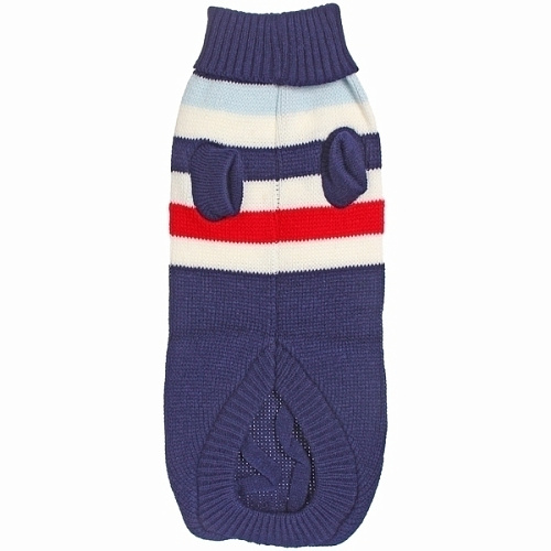 Кофта - свитер для мелких пород собак и кошек BRO Style, полосочки, цвет синий, р XL_5