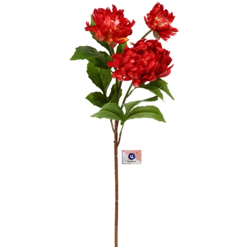 Цветок искусственный "Natur" 67см Пион красный