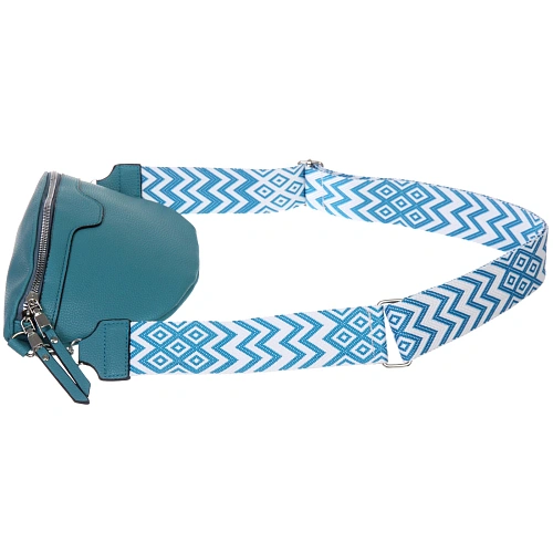 Сумка женская через плечо ИМАНИ, цвет лазурный, три кармана, 241975см (лейбл Ultramarine)_6