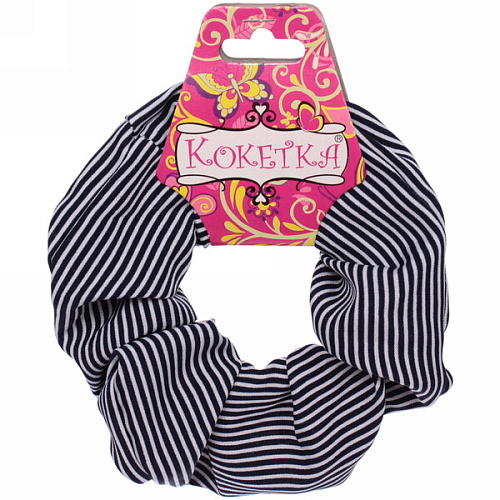 Резинка для волос Collection School, принт полоска, микс 6 цветов, d-10см_21