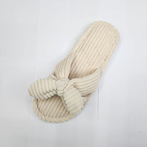 Тапочки женские домашние "COZY", цвет бежевый, р-р 40-41