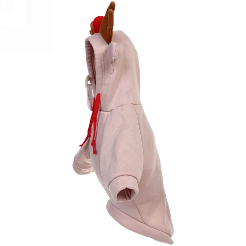 Кофта-толстовка для собаки Wonderful style-Олень Рудольф с капюшоном, размер M (4430см) Ultramarine_5