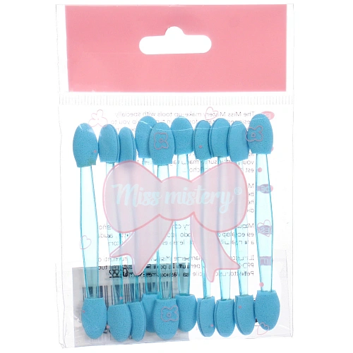 Аппликаторы для макияжа 10шт ЭФФЕКТО, цвет голубой, 7,5см_7
