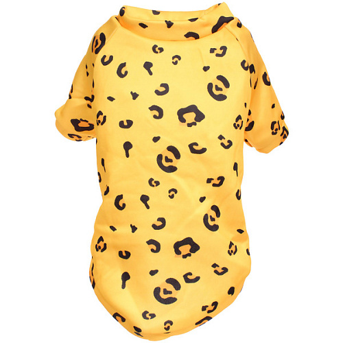 Кофта - толстовка для мелких пород собак BRO Style, принт леопард, р XL (на флисе)_10