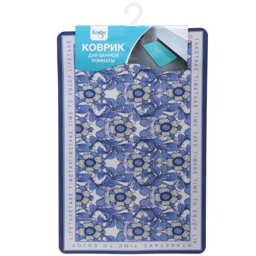 Коврик для ванной 38*58 "Цветы"