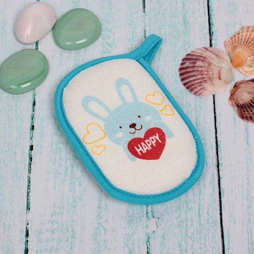 Губка для тела махровая Happy baby - Зайчик Остин , 138,5 см (ZIP пакет)_3