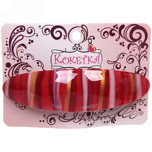 Заколка автомат Calista - Mila, овал, 6 цветов, 92,5см (Кокетка)_10