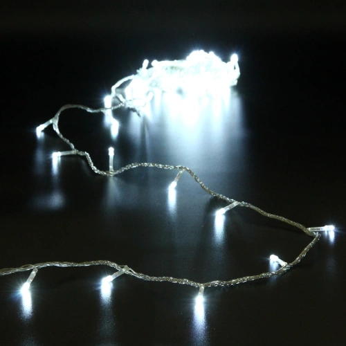 Гирлянда для дома  5,5м 50 ламп LED прозрач.пров.,8 реж, IP-20, Белый