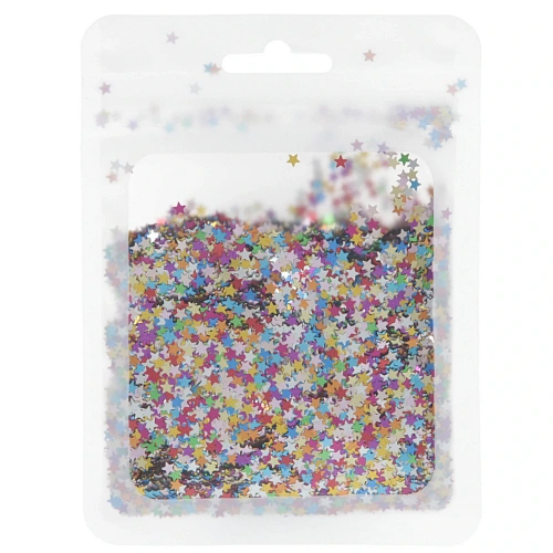 Конфетти Звездочки галограмма 15 г (3 мм), Мультицвет_3