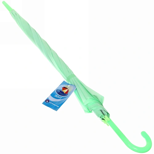 Зонт-трость женский Классический цвет мятный, 8 спиц, d-92см, длина в слож виде 71см_13