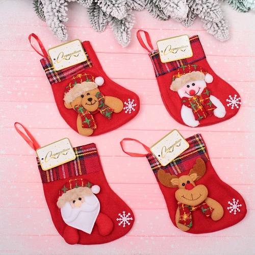 Носок новогодний Весёлые гости 169 см, в ассортименте_3