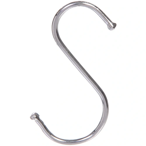 Крючки металлические хромированные в наборе 5шт S - формы ИДЕЯДОМА, 7,3см ( Селфи)_4