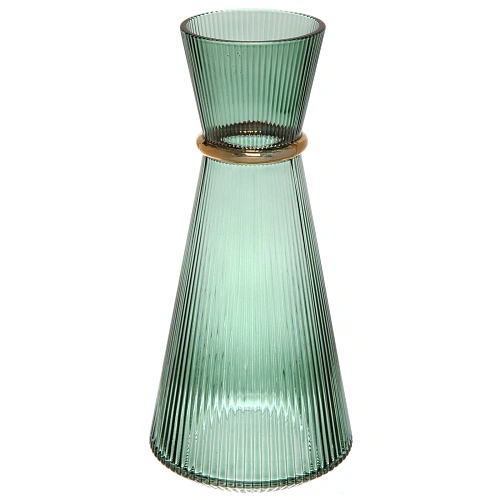 Ваза стеклянная "VIVALDI" 1350мл, зеленая