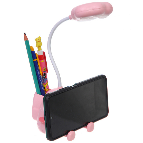 Настольная лампа Милый котёнок LED 11,58,631 см, USB 06w 5V, Розовый_11