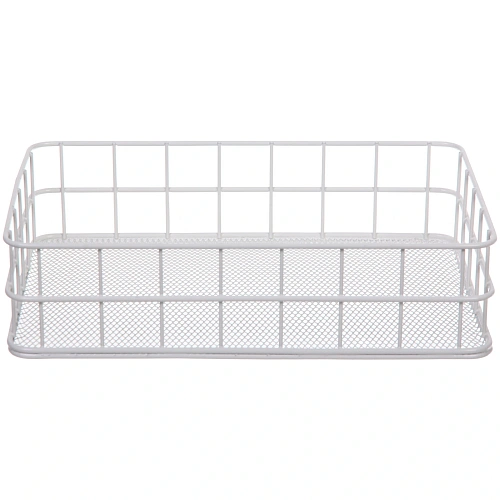 Корзинка металлическая настольная ЛОФТ ТАМБЛ, цвет белый, 25166см (Лейбл Селфи)_3