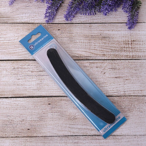 Пилка для ногтей наждачная на блистере бумеранг Ультрамарин, цвет черный,182см_6