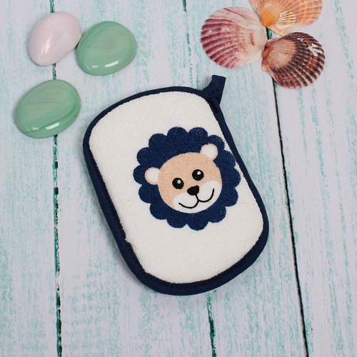 Губка для тела махровая Happy baby - Львёнок Ричард , 138,5 см (ZIP пакет)_3