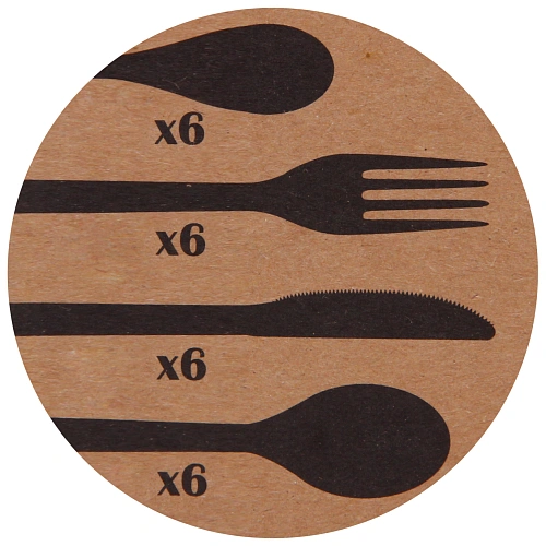 Набор столовых приборов SANLI 24шт (6ножей, 6вилок, 6стложек, 6чложек), цвет розовое золото_6