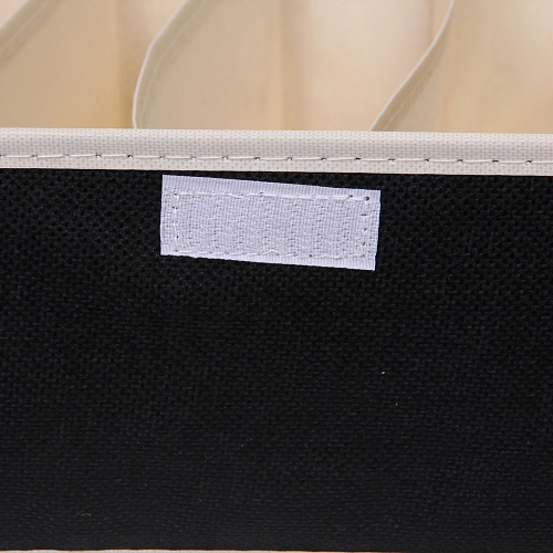 Кофр - органайзер для хранения вещей с прозрачной крышкой УЮТДОМА, цвет черный, 6 отделений, 322312см_5