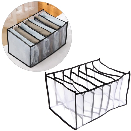 Органайзер - чехол для хранения вещей "ИДЕЯДОМА", цвет чёрный, 7 секций, 36*24*20см