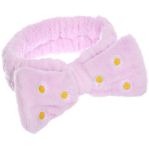 Повязка на голову New collection Vostok - Ромашки, цвет сиреневый и голубой, 206см ( упаковка белый ZIP пакет )_3
