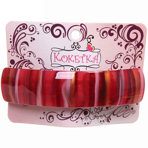 Заколка автомат Calista - Mina, овал, 6 цветов, 92,5см (Кокетка)_8