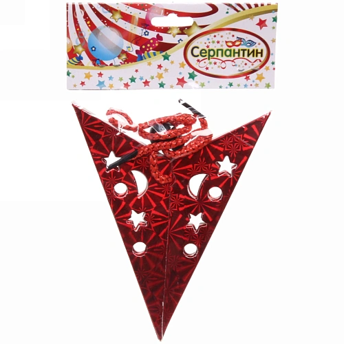 Украшение подвесное Сияние звезды 30 см, Красный_4