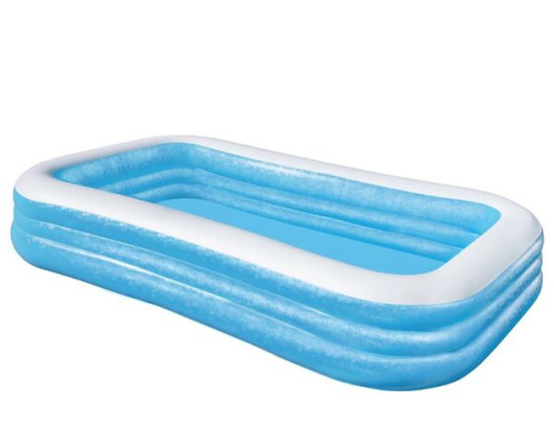 Бассейн надувной прямоугольный 305*183*56 см Deluxe Blue Rectangular Family Bestway (54009)