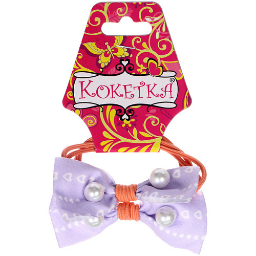 Резинки для волос детские 2шт МЯТНЫЙ БУМ, бусинки, микс 5 цветов, d-55см (Кокетка)_7