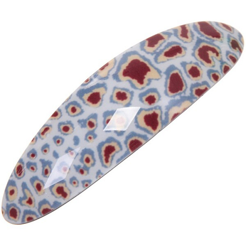 Заколка автомат Lady Collection - Сафари, овал, 6 цветов, 92,5см (Кокетка)_14