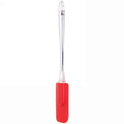 Лопатка силиконовая 23,55см прозрачная ручка_12