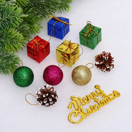 Набор украшений "Merry Christmas" 12*12 см  (набор 10 шт), микс
