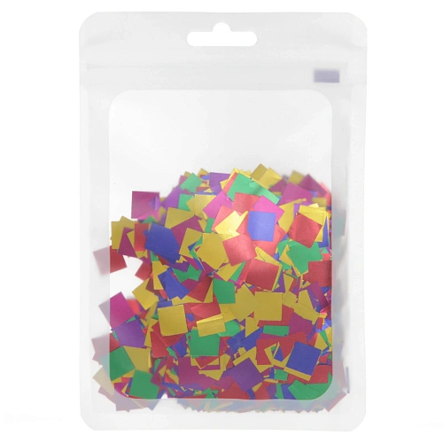 Конфетти Квадрат 15 г (1 см), Мультицвет_3