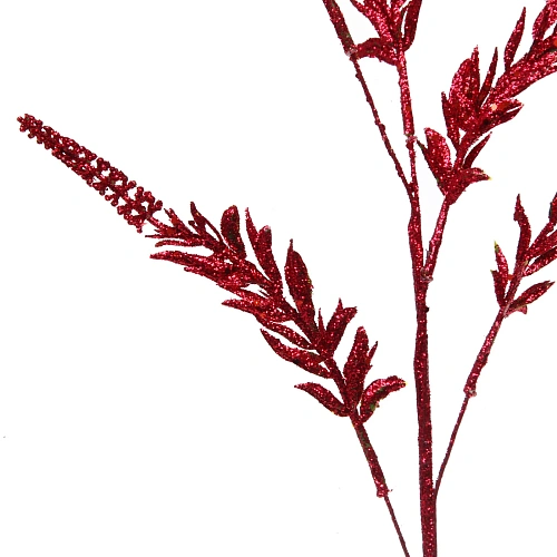 Ветка декоративная Зимняя свежесть 70 см, Рубин_4