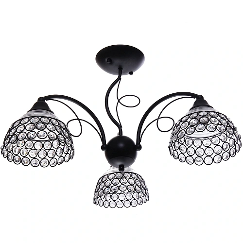 Люстра 3*40Вт Е27 60*60*33см черный 3-51013/3